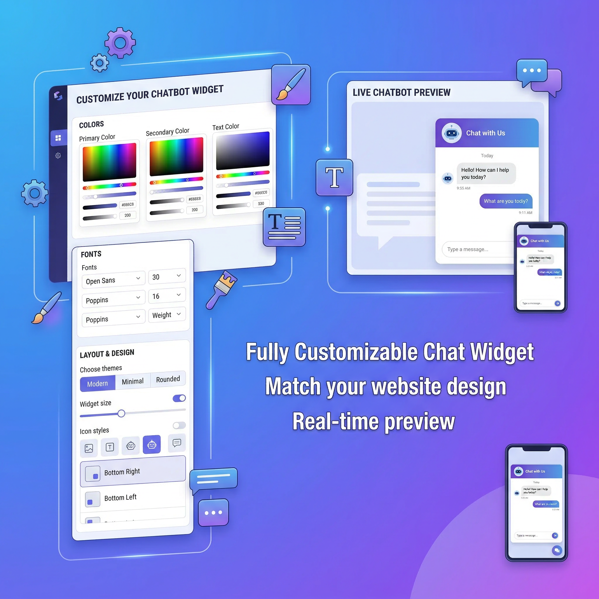 Anpassbares Chat-Widget für WordPress mit individueller Markenoptik