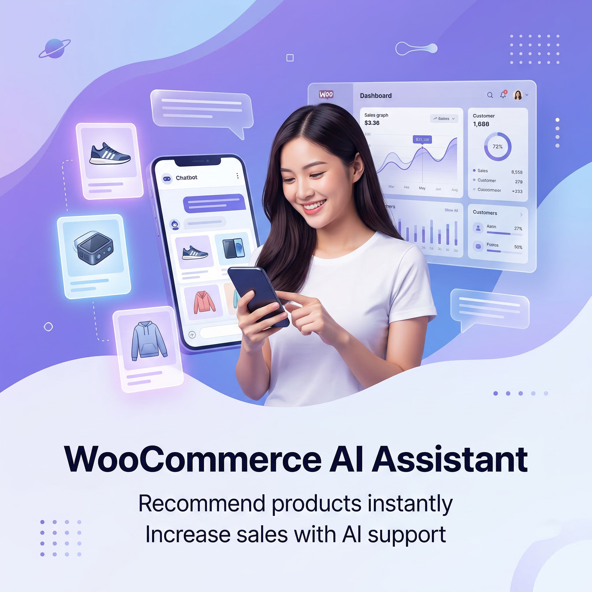 WooCommerce AI Chat Assistant beantwortet Produktfragen und unterstützt Kaufentscheidungen